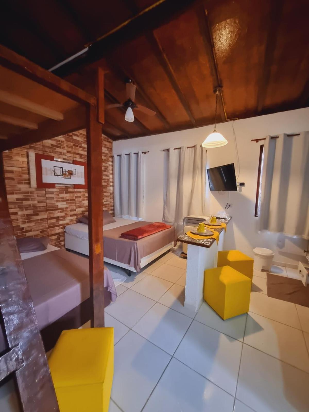 Pousada Recanto Dos Mares-Chales E Suites-Proximo Do Sesc Bertioga-Sp Kültér fotó